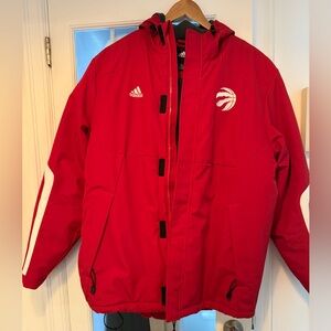 Adidas Red and White Sports Jacket
